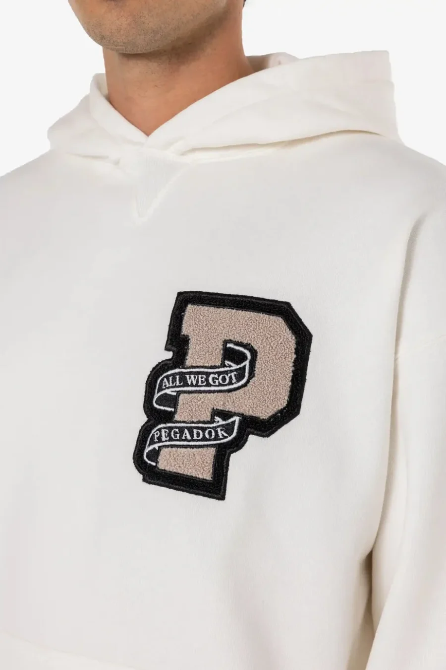 Bexley Oversized Hoodie Washed Warm White-2