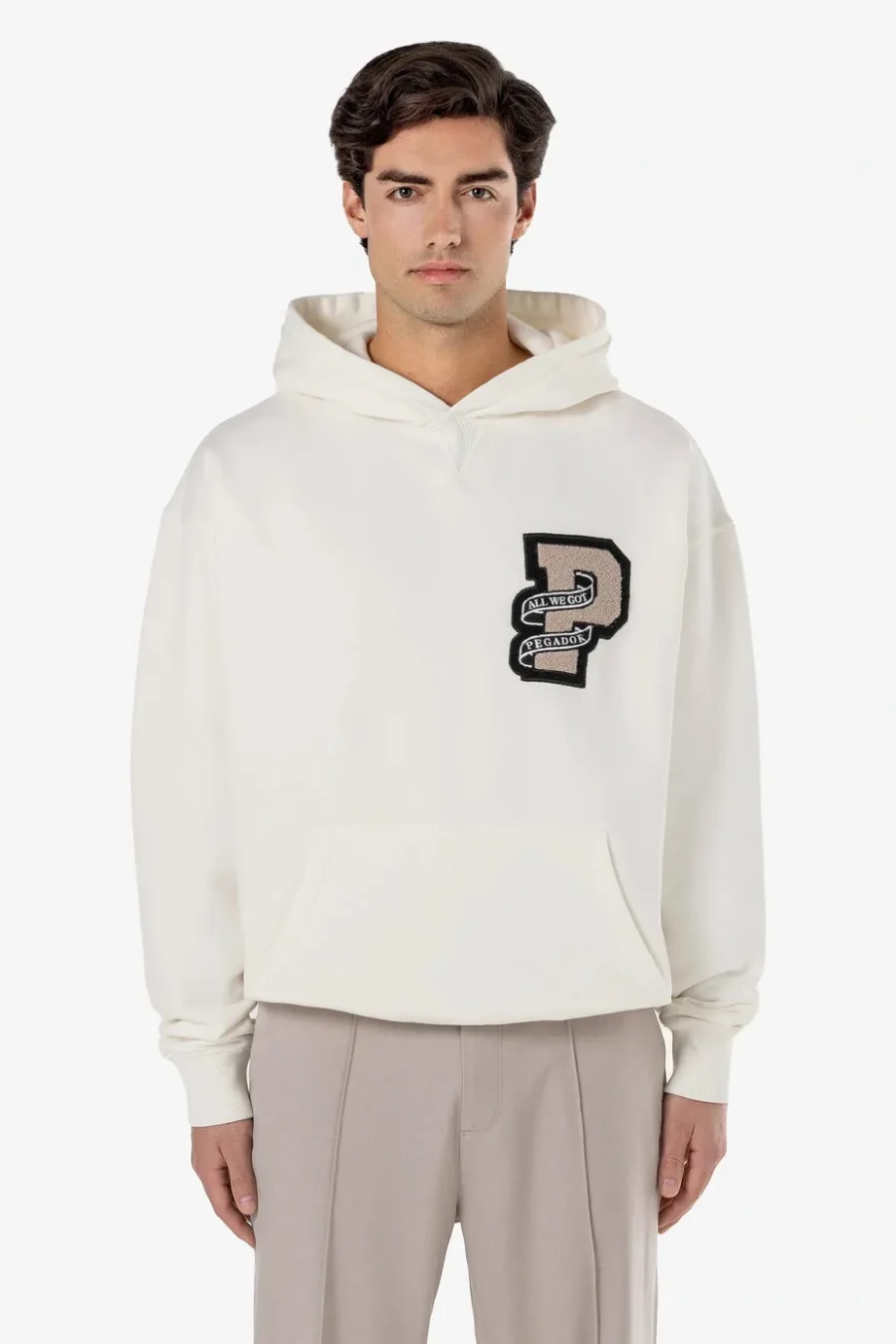 Bexley Oversized Hoodie Washed Warm White
