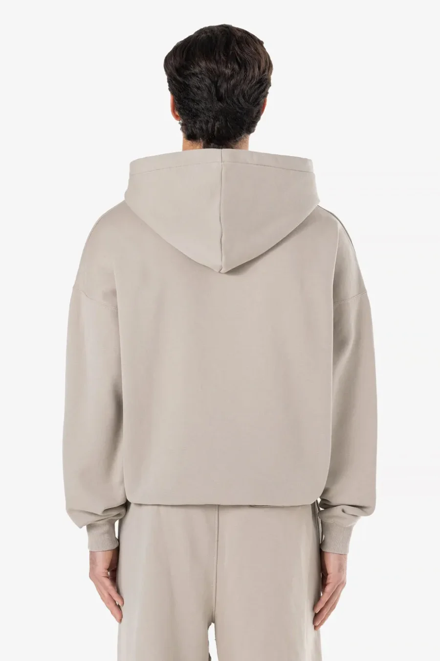 Leono Boxy Sweat Jacket Washed Dark Stone-1
