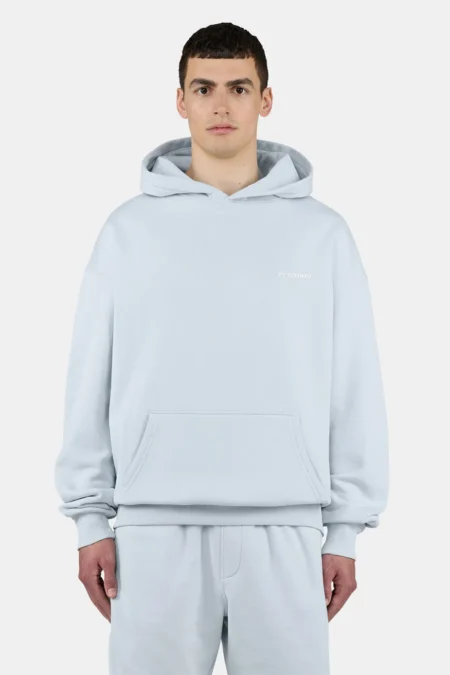 Logo Oversized Hoodie Washed Dream Blue White