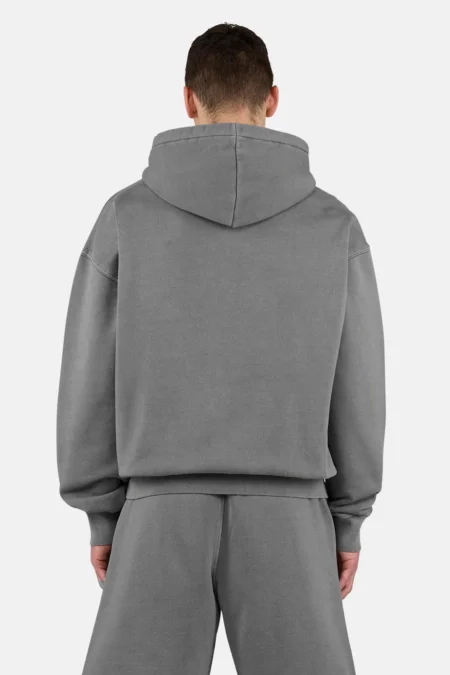 Logo Oversized Sweat Jacket Vintage Grey-1