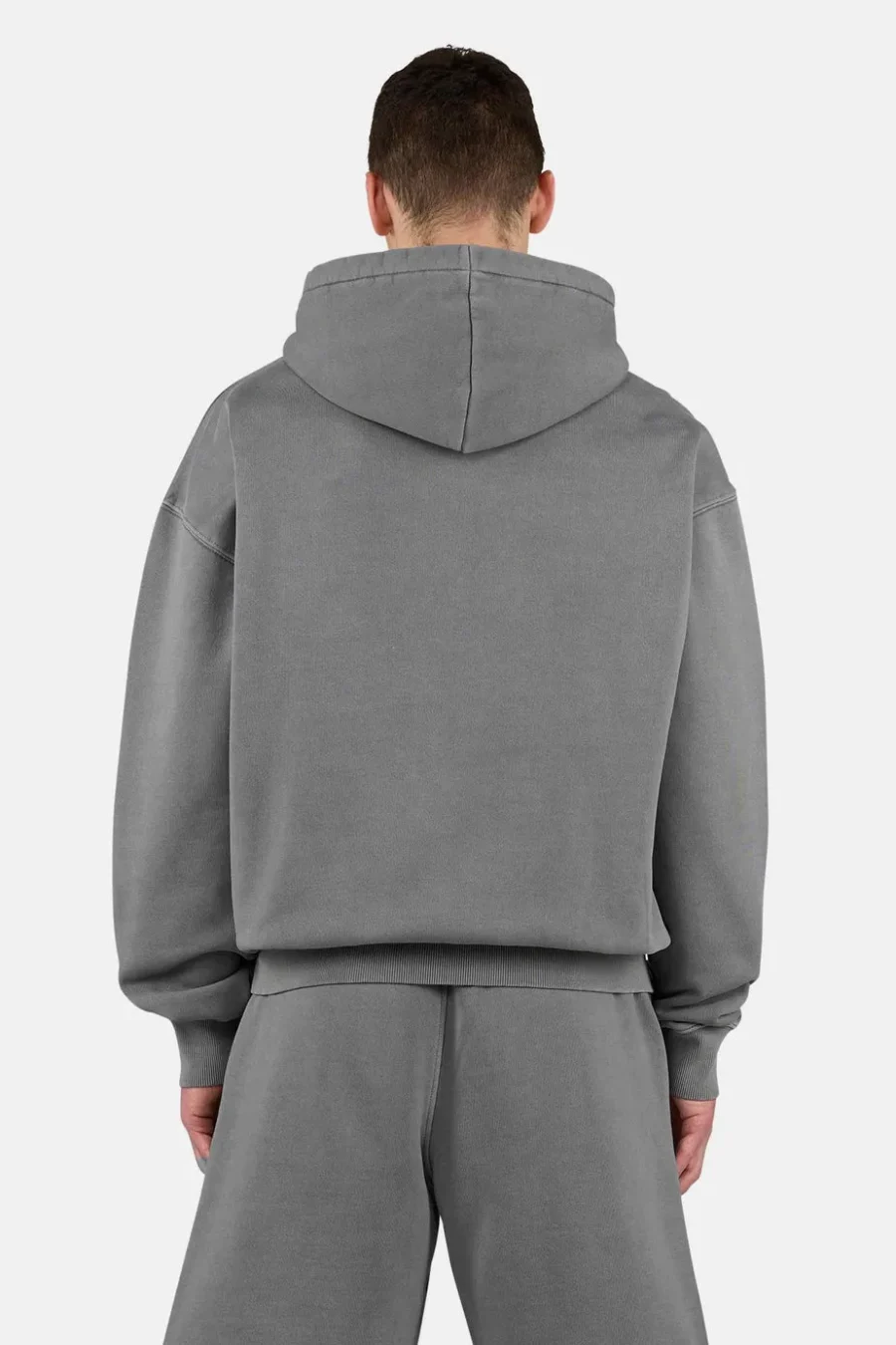 Logo Oversized Sweat Jacket Vintage Grey-1