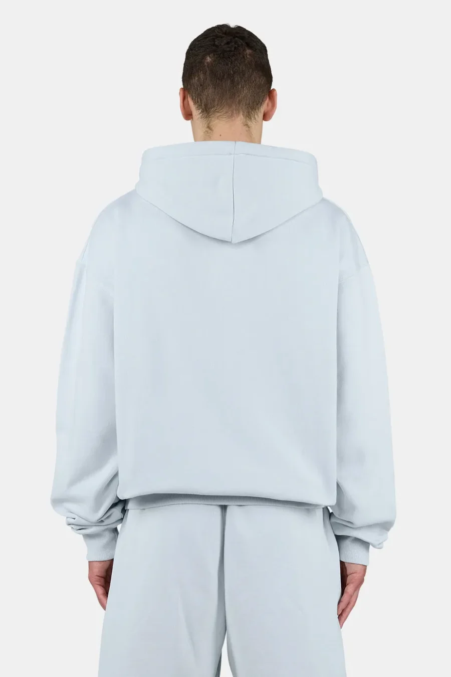 Logo Oversized Sweat Jacket Washed Dream Blue White-1