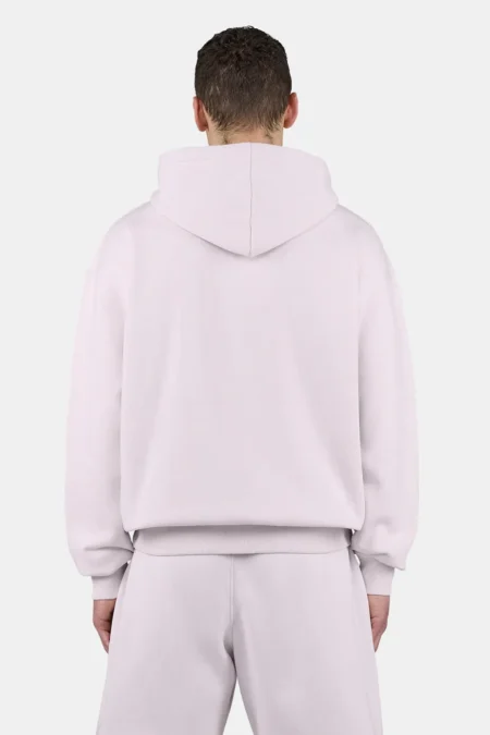 Logo Oversized Sweat Jacket Washed Light Lilac White-1