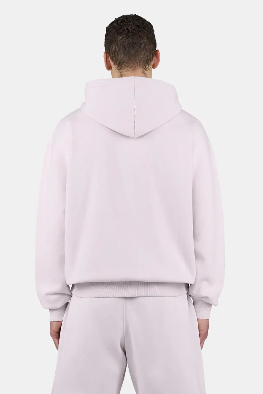Logo Oversized Sweat Jacket Washed Light Lilac White-1