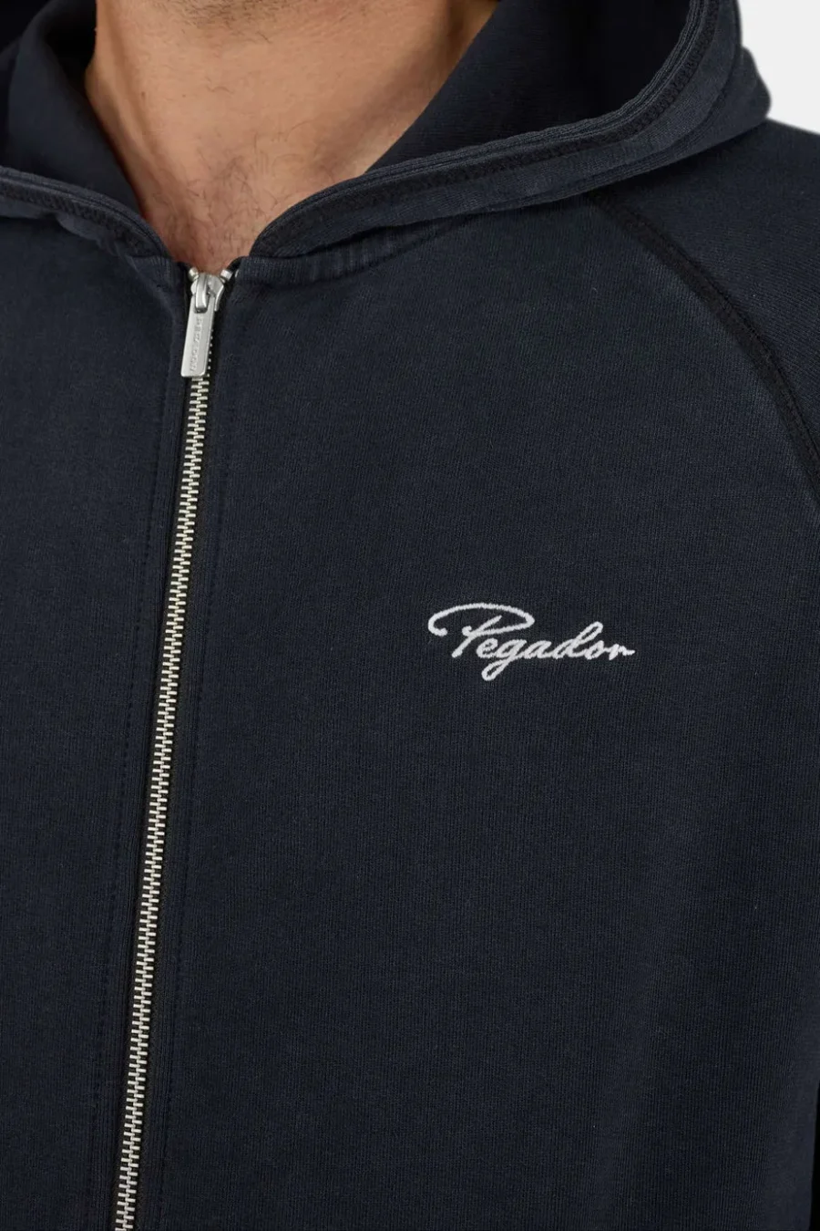 Signar Terry Raglan Sweat Jacket Vintage Black Unbleached-2