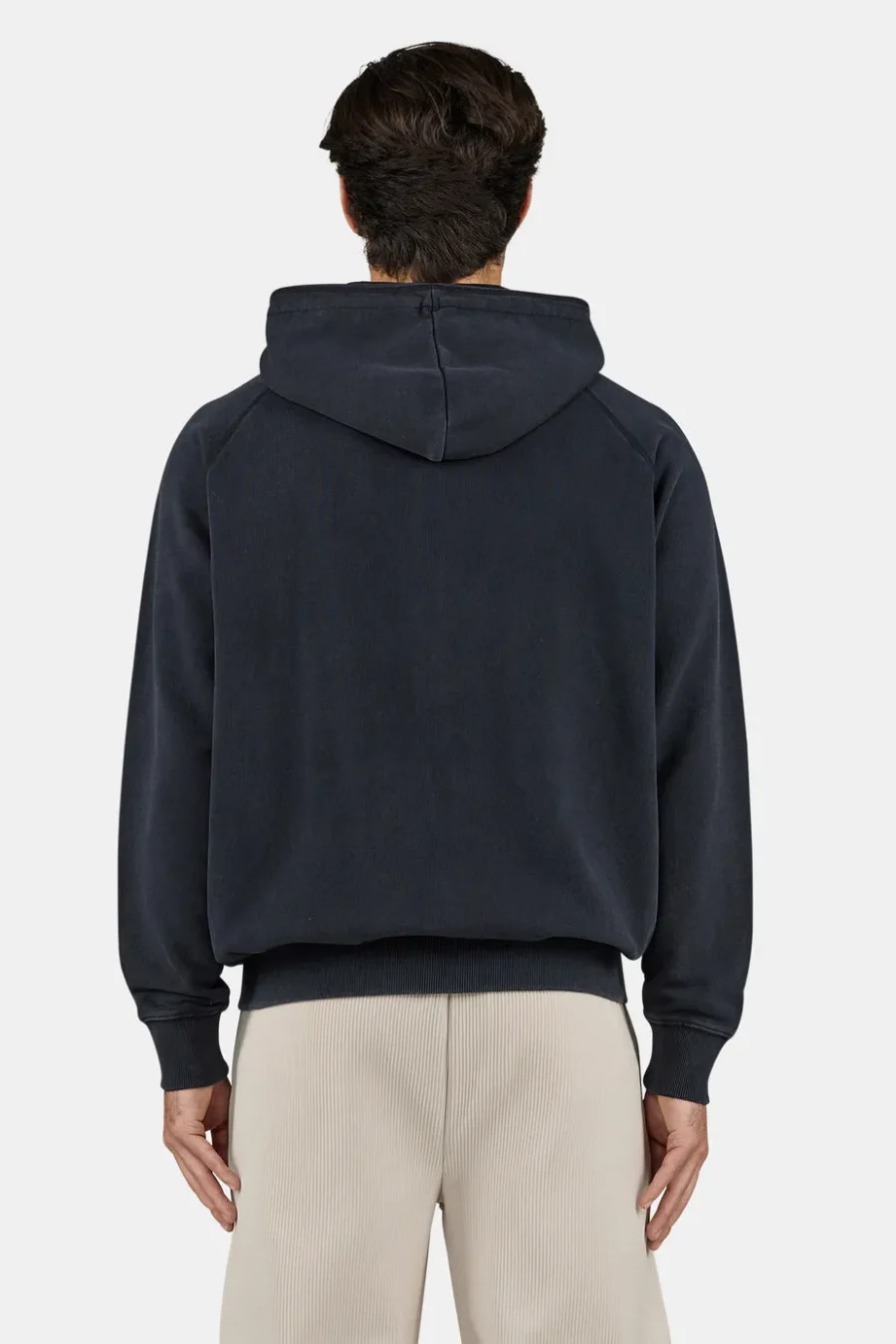 Signar Terry Raglan Sweat Jacket Vintage Black Unbleached-2