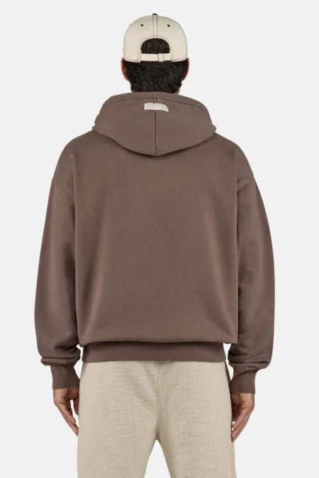 Zenor Oversized Hoodie Washed Cozy Brown-1