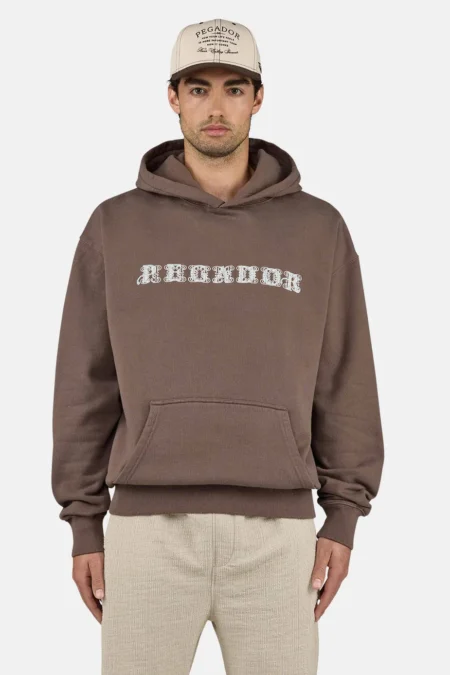 Zenor Oversized Hoodie Washed Cozy Brown